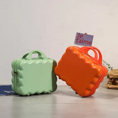 14-inch Macaron-colored Suitcase With A Combination Lock