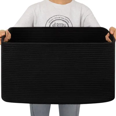 Woven Cotton Rope Storage Basket