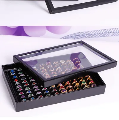 100 Rings Jewelry Box Stud Earrings Hundreds