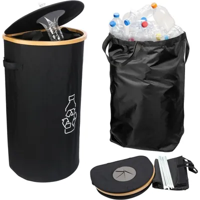 Multi-piece Party Gift Sets, 1 Reusable Bottle Container – 100-liter Capacity, Detachable Handbag, And Bamboo Tote Bag – Ideal For Parties And Storage