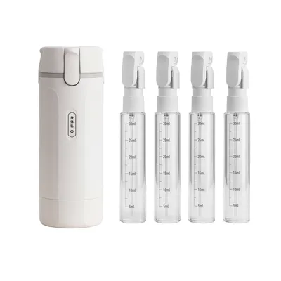 Stilruhe 4-in-1 Travel Bottle, White Integrated Storage, Leak-proof, With Gradients For Convenient Storage