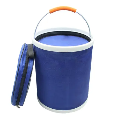 13L thick folding canvas bucket