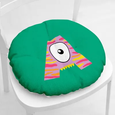 Alphabet Thick Chair Pad Cartoon