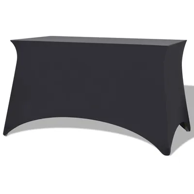  Stretch Table Cover 2 pcs. 120 x 60, Anthracite