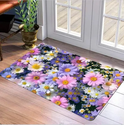 3D Flower New Floor Mat Bathroom Mats Decorative Hallway Door Mat