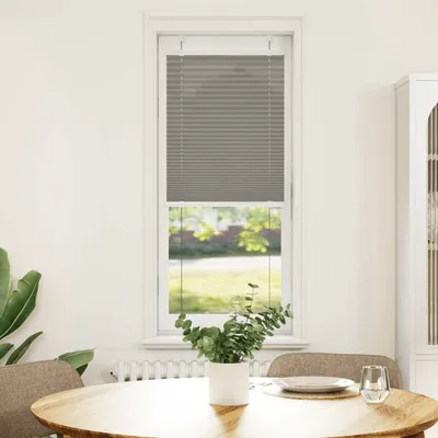   Pleated Blind Anthracite Fabric width 39.4 cm Polyester  