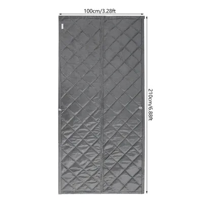 2.1x1m Windproof Door Curtain Magnetic Thermal Insulated Door Curtain Privacy Door Curtain For Doors, Living Rooms, Bedrooms