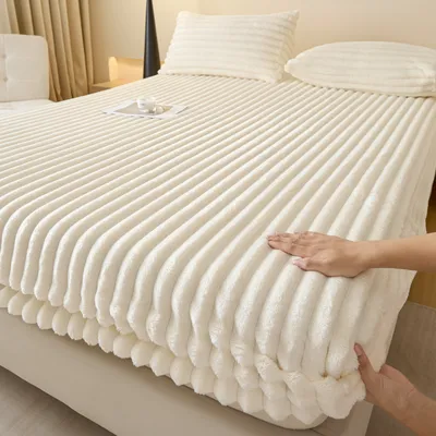 Fleece-lined Bedspread Single Piece