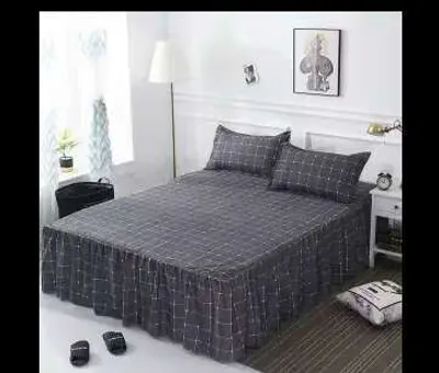 Bed Skirt Pillowcase 3 Woolly Bedsheet Bedding Set Bedspread