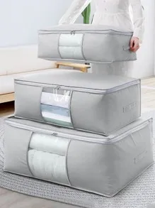 Quilt storage bag-gray-large-1 piece