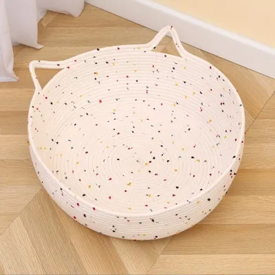 Cotton hemp rope cat nest-large without ball-1 pack