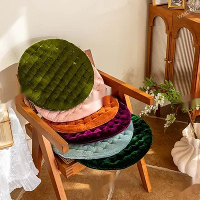 French-style Light-luxury Stool All-season Round Cushion