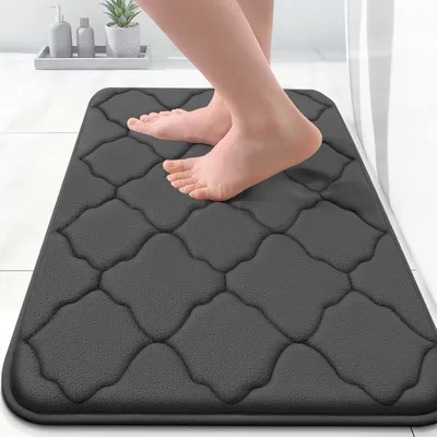 Memory Foam Bath Mat Rug ,Ultra Soft And Absorbent Bathroom Rugs, Non-Slip, Comfortable, Machine Washable Bath Carpet For Bathroom Floor