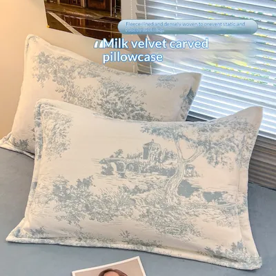 A Pair Of Extra-thick Milk Velvet Pillowcases