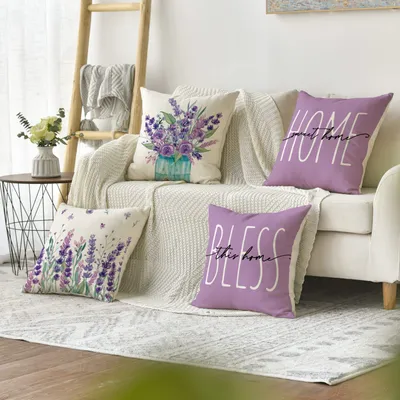 Modern Minimalist Plant And Floral Throw Pillow Cover