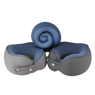 Collapsible Business-Style Memory Foam U-Shaped Pillow