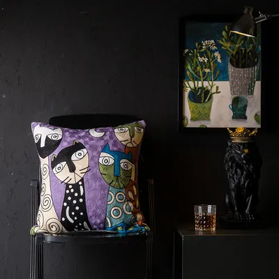 Abstract wind pillowcase