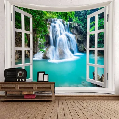 Blue Starfish Digital Printing Tapestry Wall Decoration