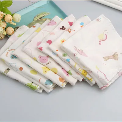 10 X Baby Gauze Muslin Square Newborn Cotton Bath Wash Soft Handkerchief
