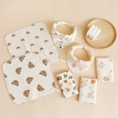 Baby Saliva Towel Newborn Pure Cotton Face Washing