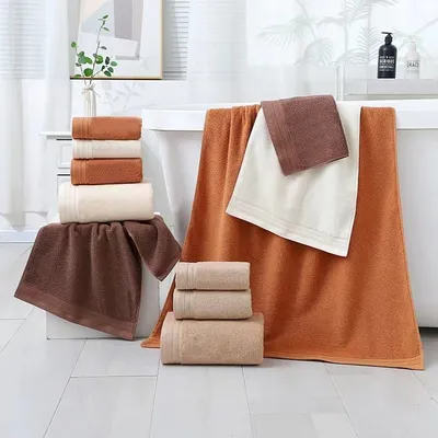 6-Piece Pure Cotton Bath Towel Set All-Cotton Towel Set