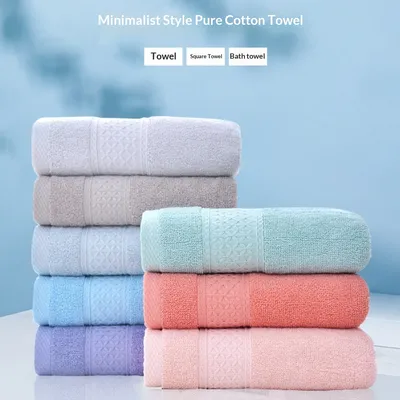 6-Piece Thick Absorbent Pure Cotton Towel Set