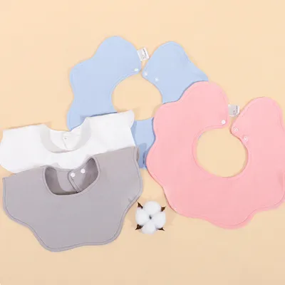 Bibs For Babies Pure Cotton Knitted Newborn Neck Scarf Waterproof Spit Pad Cloth