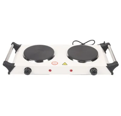2000W Electric Cooker Double Hob Hot Plate Stove W Handle Table Hob Kitchen