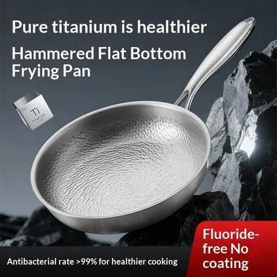 A Flat-bottomed Pan Designed For Induction Cooktops, Also Suitable For Open Flames