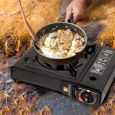 Outdoor Camping Butane Gas Stove Portable Single Burner Hob BBQ Picnic Cooker UK