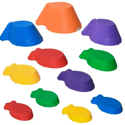 11 Piece Kids Balance Stepping Stones - Multicoloured