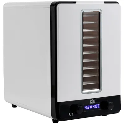 11-Tray Food Dehydrator, 40-70℃ Temperature And Timer