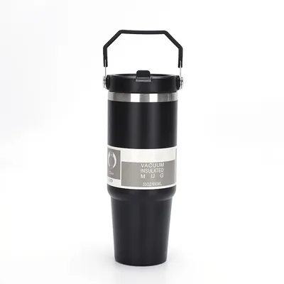 Cross-border 30oz Portable Car Cup, 304 Stainless Steel Insulated Cup, Cold Preservation Outdoor Portable Ice Cup