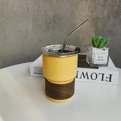 304 Stainless Steel Coffee Cup Single-layer Stepped Cup