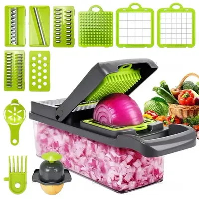 16 In 1 Vegetable Chopper Fruit Salad Mandolin Slicer Food Dicer Cutter Peeler