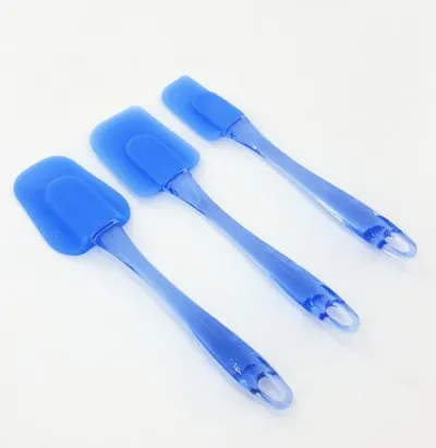 3 pieces Kitchen Heat-resistant Flexible Silicone Spatulas