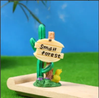 Small cactus decoration-green-pvc-3.2*2.8*7.3cm-1 piece