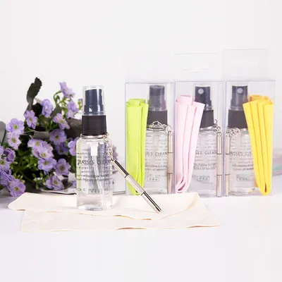 30ML Cleaning Agent Glasses Cloth Screwdriver Three-piece Set