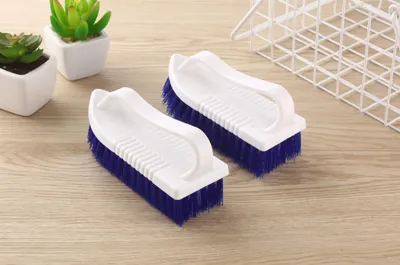 Cleaning brush with comfortable handle-white handle-PP+PET-1 piece