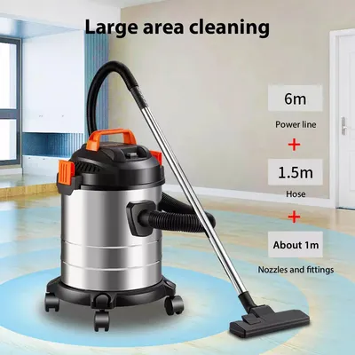 2000W Vacuum Cleaner Wet And Dry Bagless 20L Cylinder Powerful Compact Cleaning