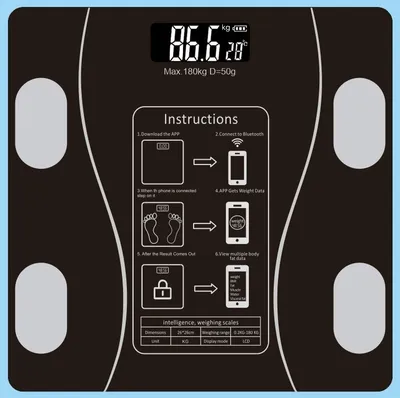 Smart Body Fat Scale, Household Precision And Durability, Small Rechargeable Household Electronic Scale, Weighing Meter, Electronic Scale