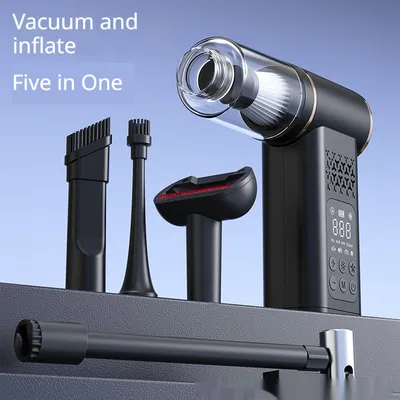 2-in-1 Lighting Charging Car Vacuum Cleaner And Air Pump