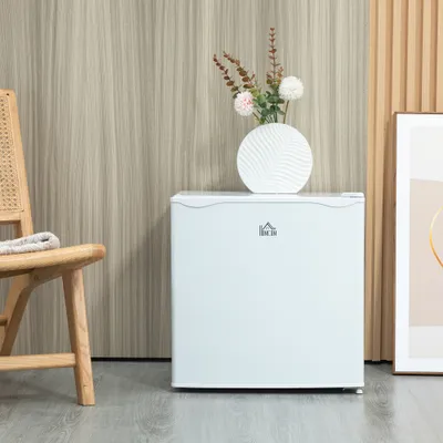 1.1 Cu.Ft Countertop Mini Freezer, Compact Upright Freezer with Removable Shelves, White