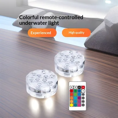 24-key Remote-controlled LED Knob Underwater Light Color-changing Plum-blossom Diving Lamp
