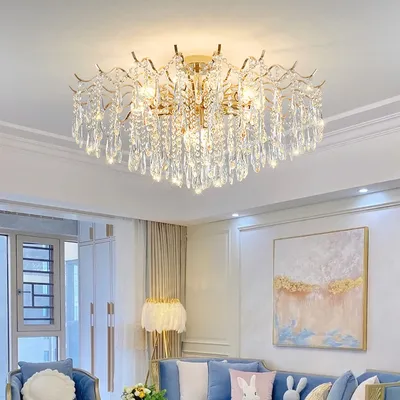 Affordable Luxury Crystal Chandeliers Add A Modern, Minimalist Touch To Your Living Room And Brighten Up Your Home Space