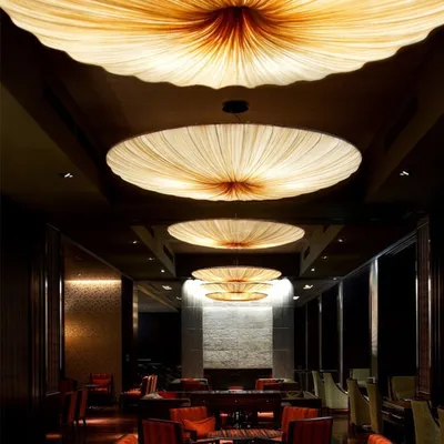 Artistic Lamp New Chinese-style Chandelier Fabric Design Creative And Unique