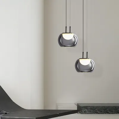 Restaurant Glass Single-head Pendant Light