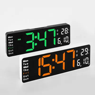 13-inch Simple Sitting And Hanging Dual-use Living Room Clock Large Font