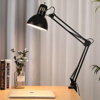 Cantilever Eye Protection Home Metal LED Extra Long Arm Iron Lamp