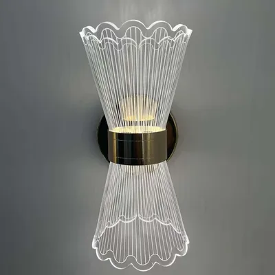 Acrylic Torch Hotel Bedside Wall Lamp